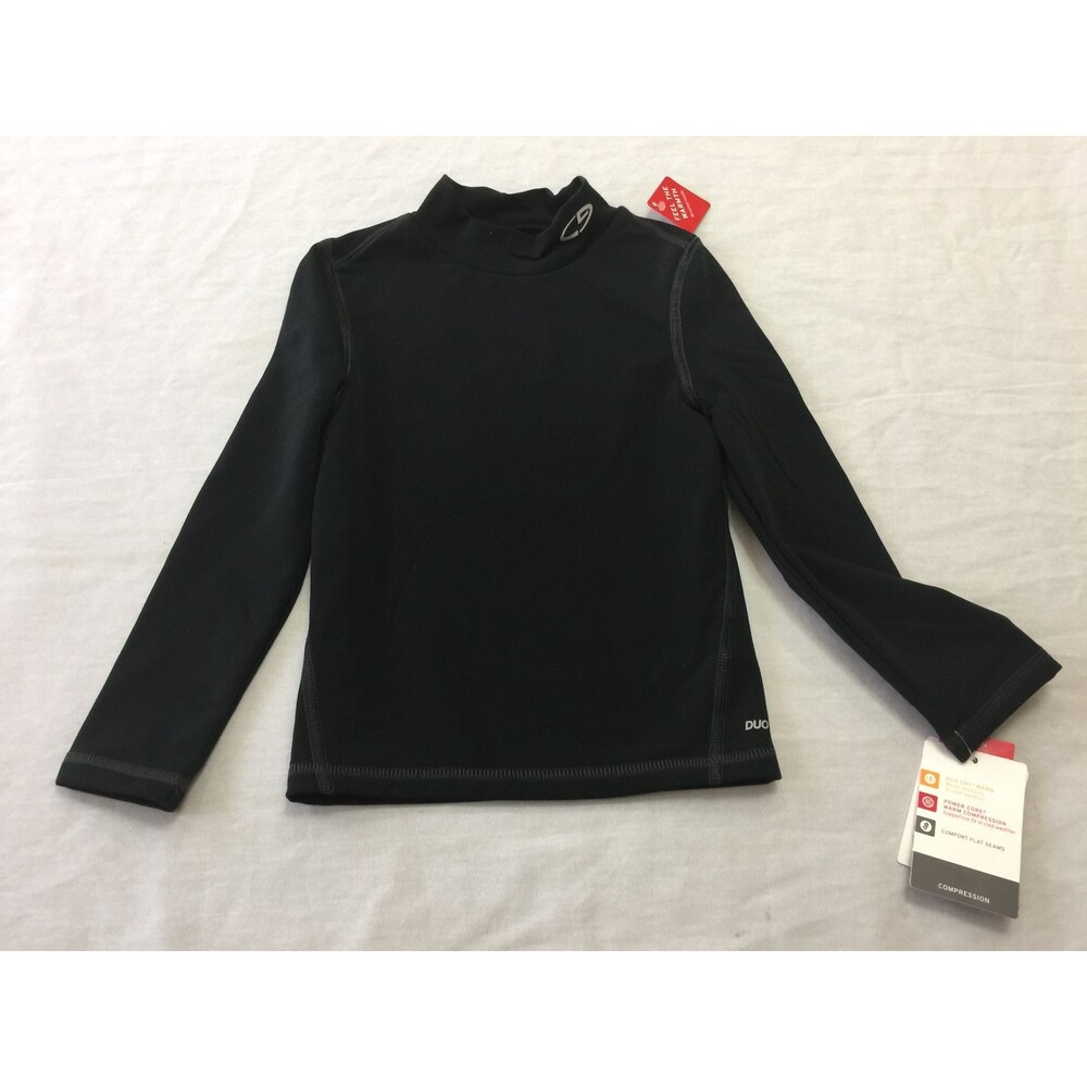 NWT CHAMPION DUO DRY WARM COMPRESSION BOYS GIRLS ATHLETIC SHIRT SIZE XS 4-5.